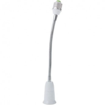 Переходник гибкий ECOLA BASE A7L17WEAY с цоколя E27 на E27, 300мм, белый