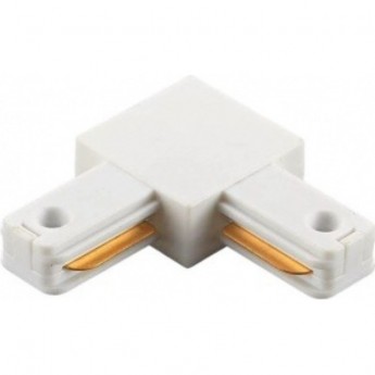 Угловой коннектор (соединитель) ECOLA TRC3 для шинопровода белый
